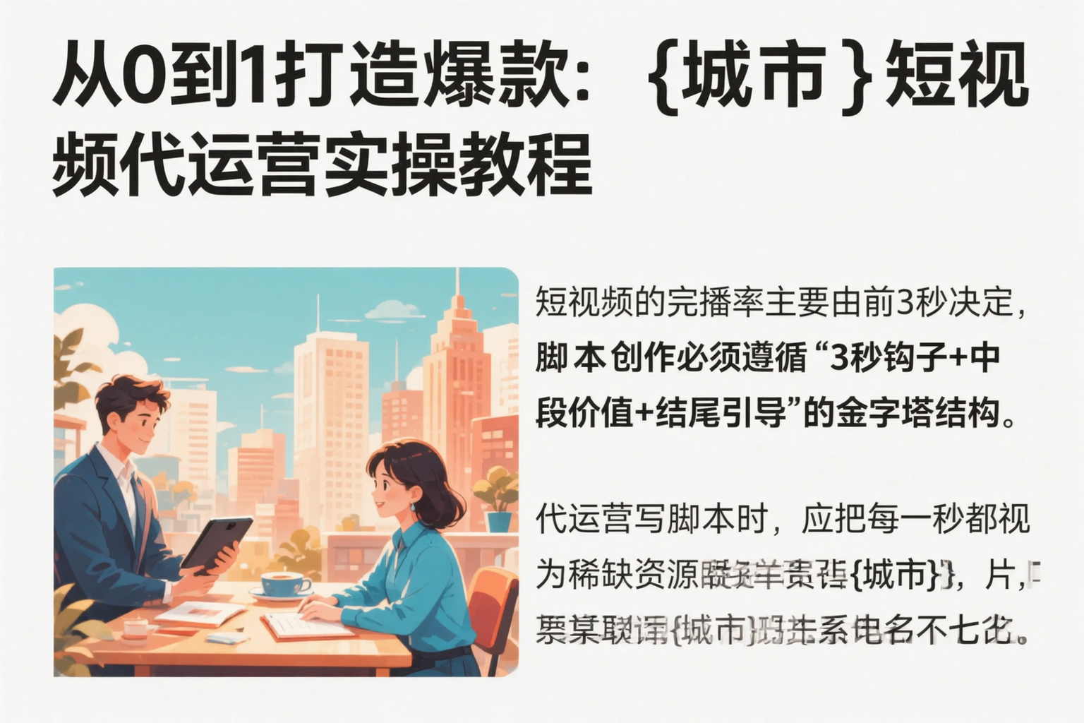 从0到1打造爆款:新星短视频代运营实操教程