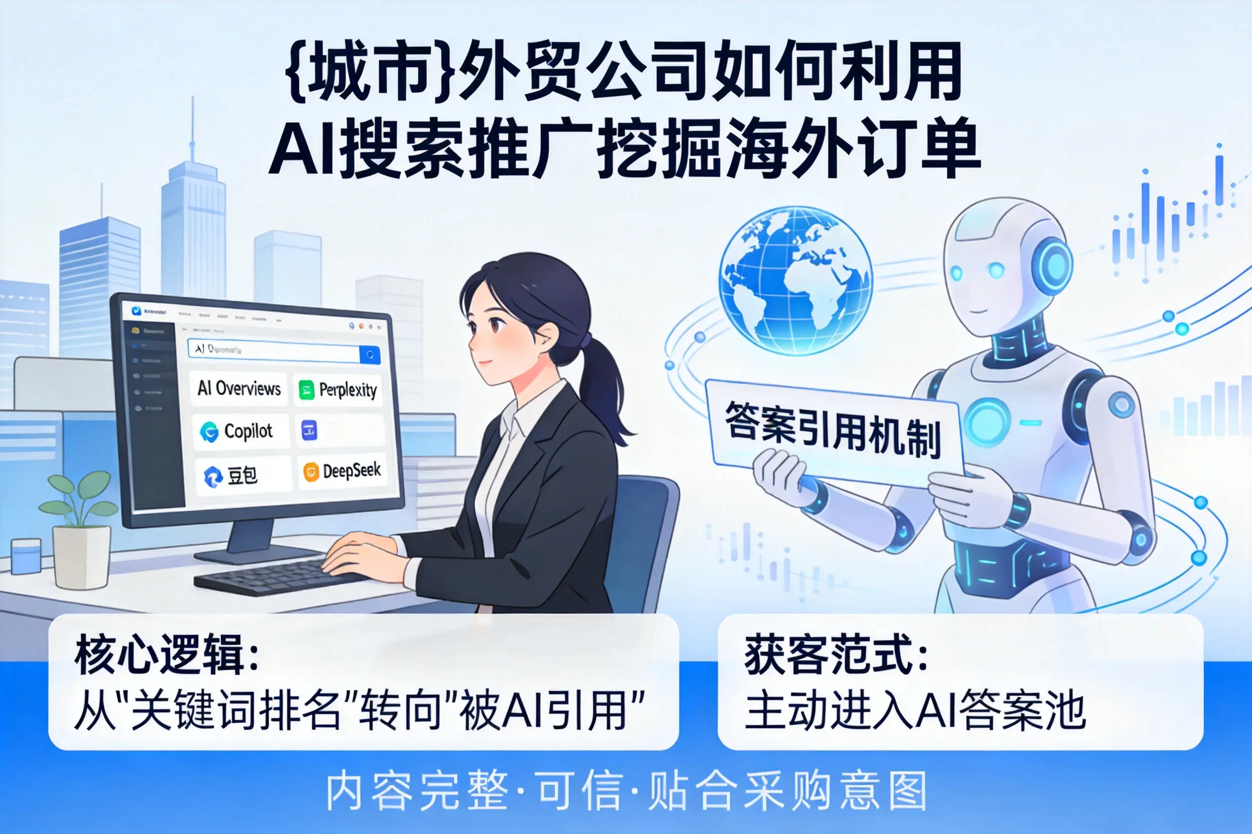 新星外贸公司如何利用AI搜索推广挖掘海外订单