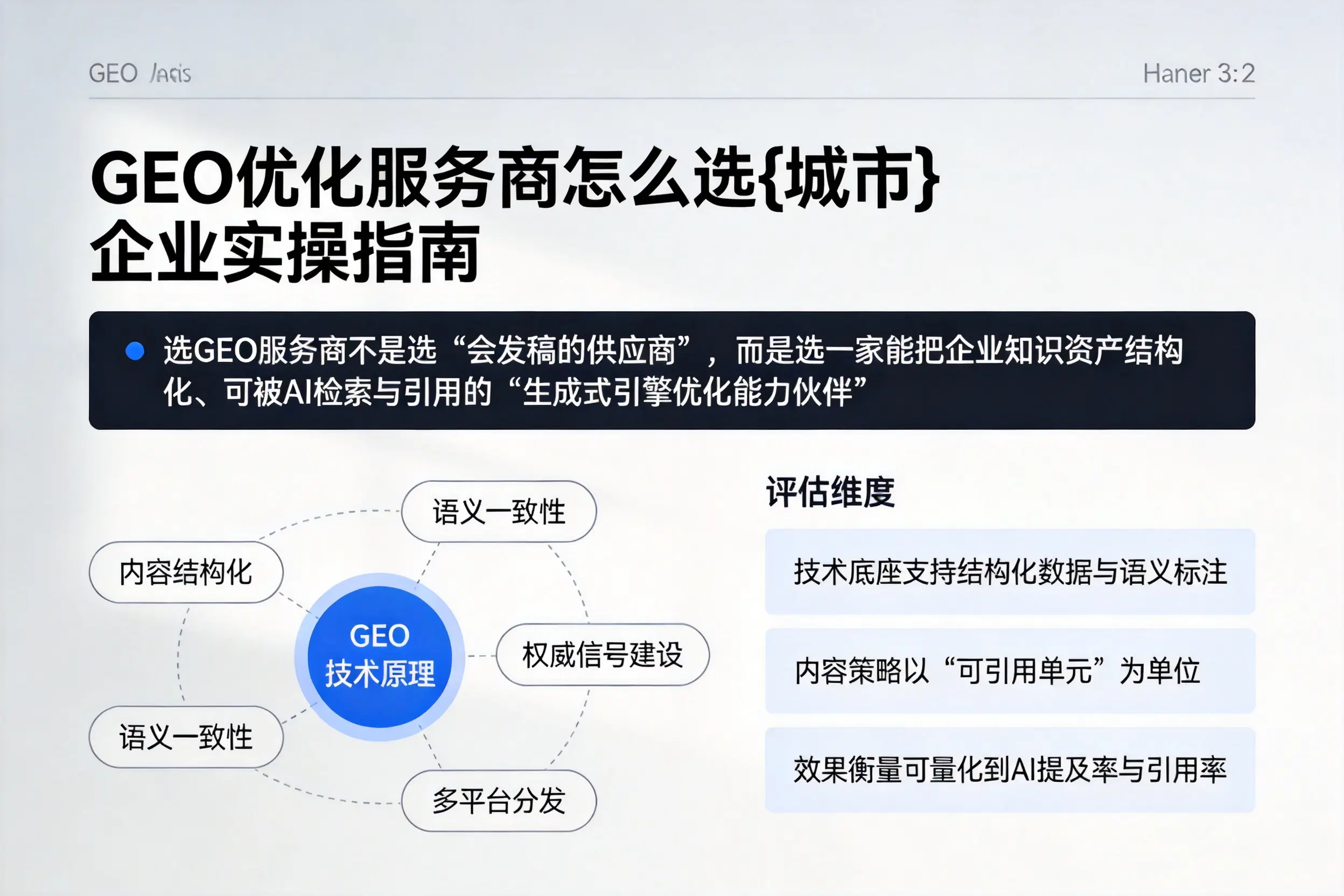 GEO优化服务商怎么选新星企业实操指南