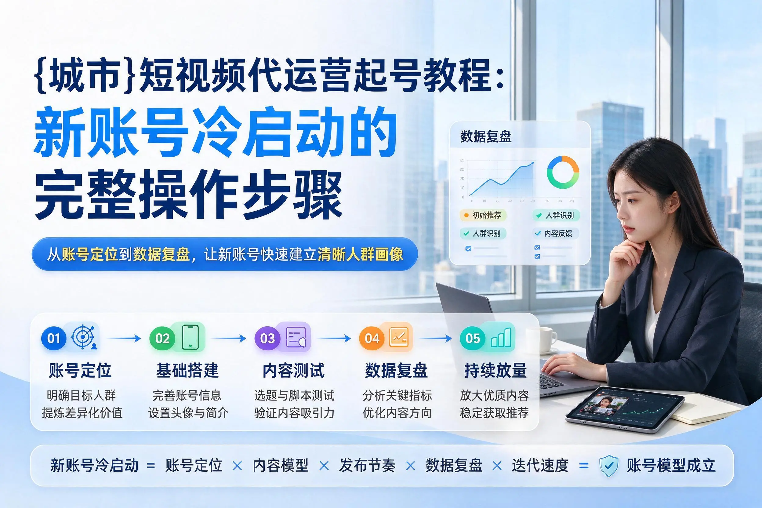 新星短视频代运营起号教程：新账号冷启动的完整操作步骤