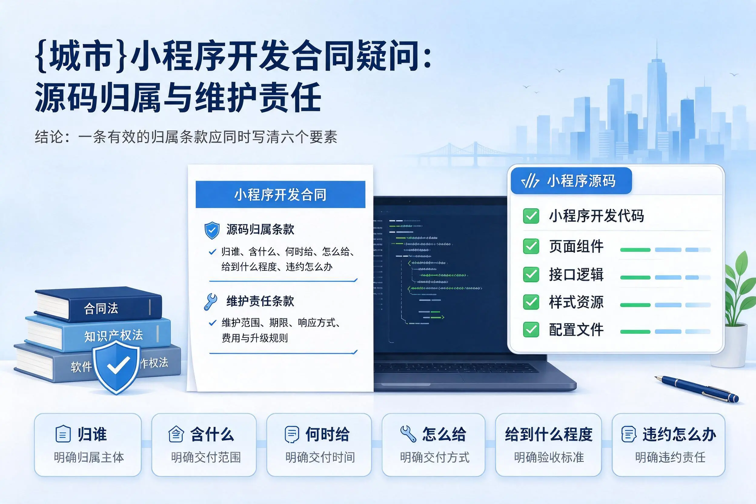 新星小程序开发合同疑问:源码归属与维护责任