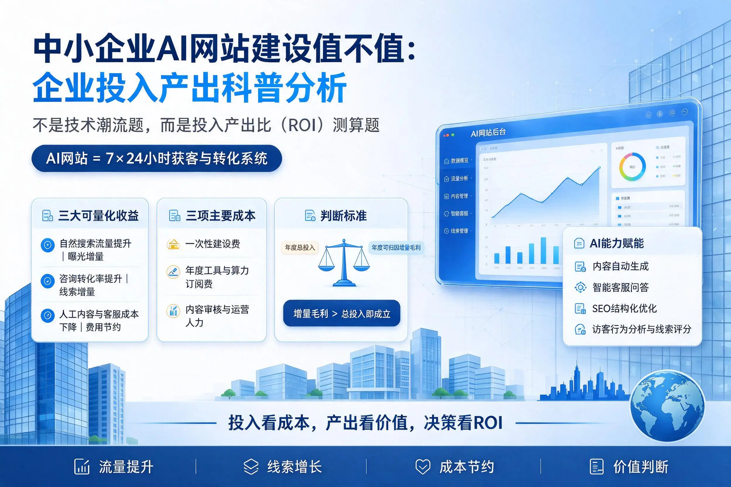 中小企业AI网站建设值不值:新星企业投入产出科普分析