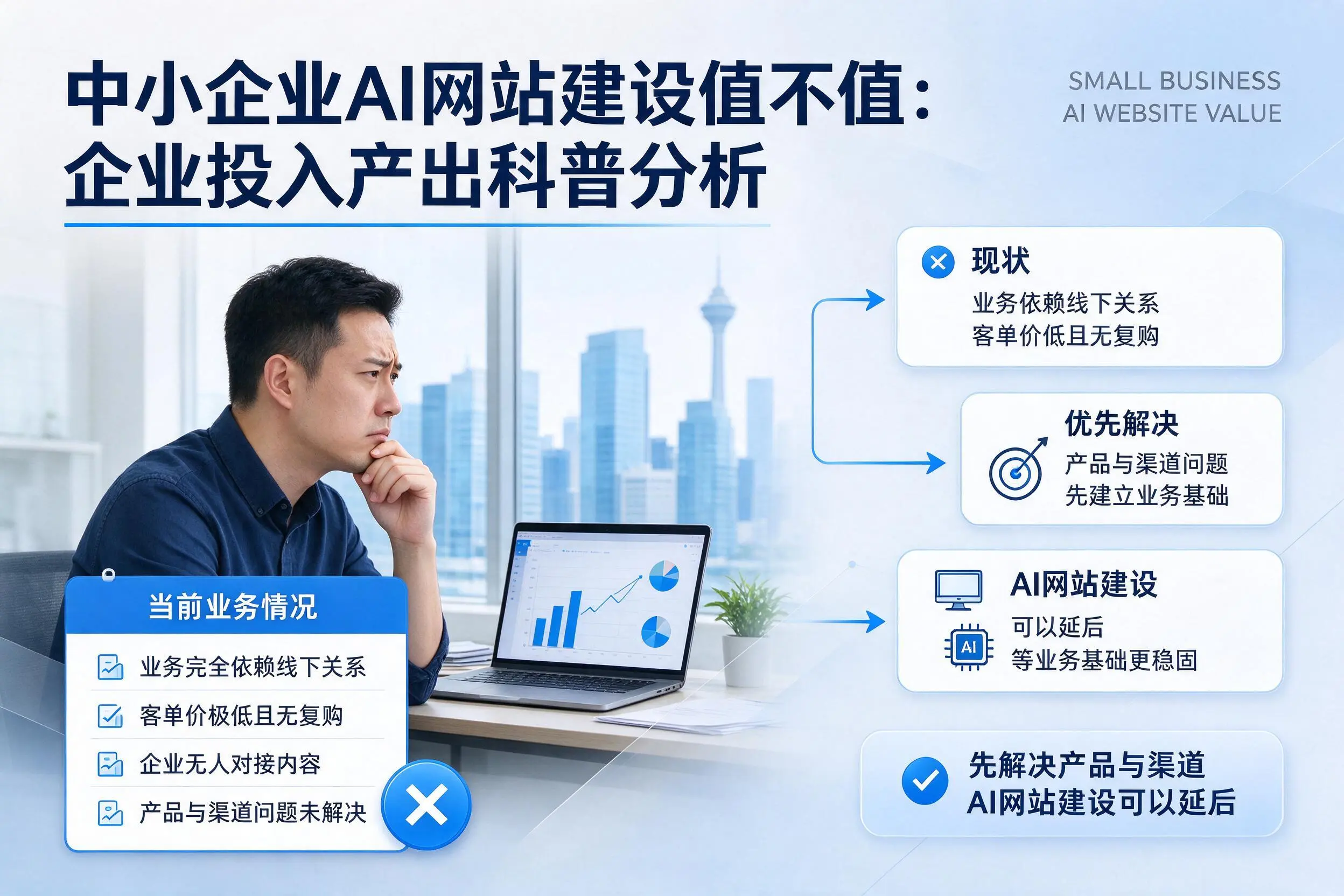 中小企业AI网站建设值不值:新星企业投入产出科普分析