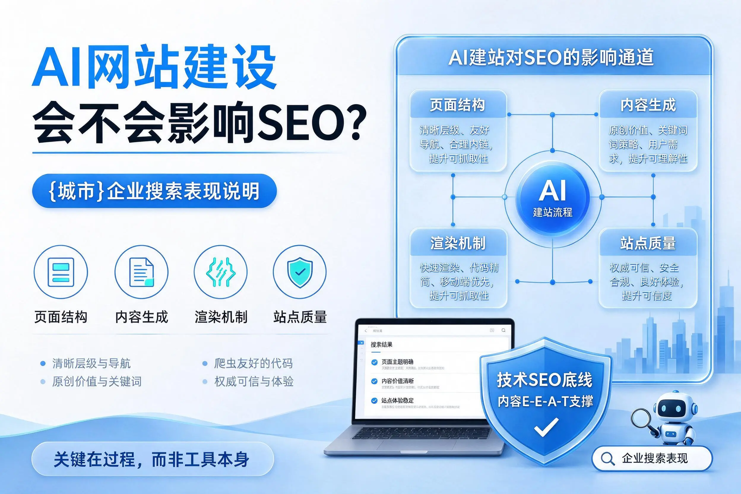 AI网站建设会不会影响SEO？新星企业搜索表现说明