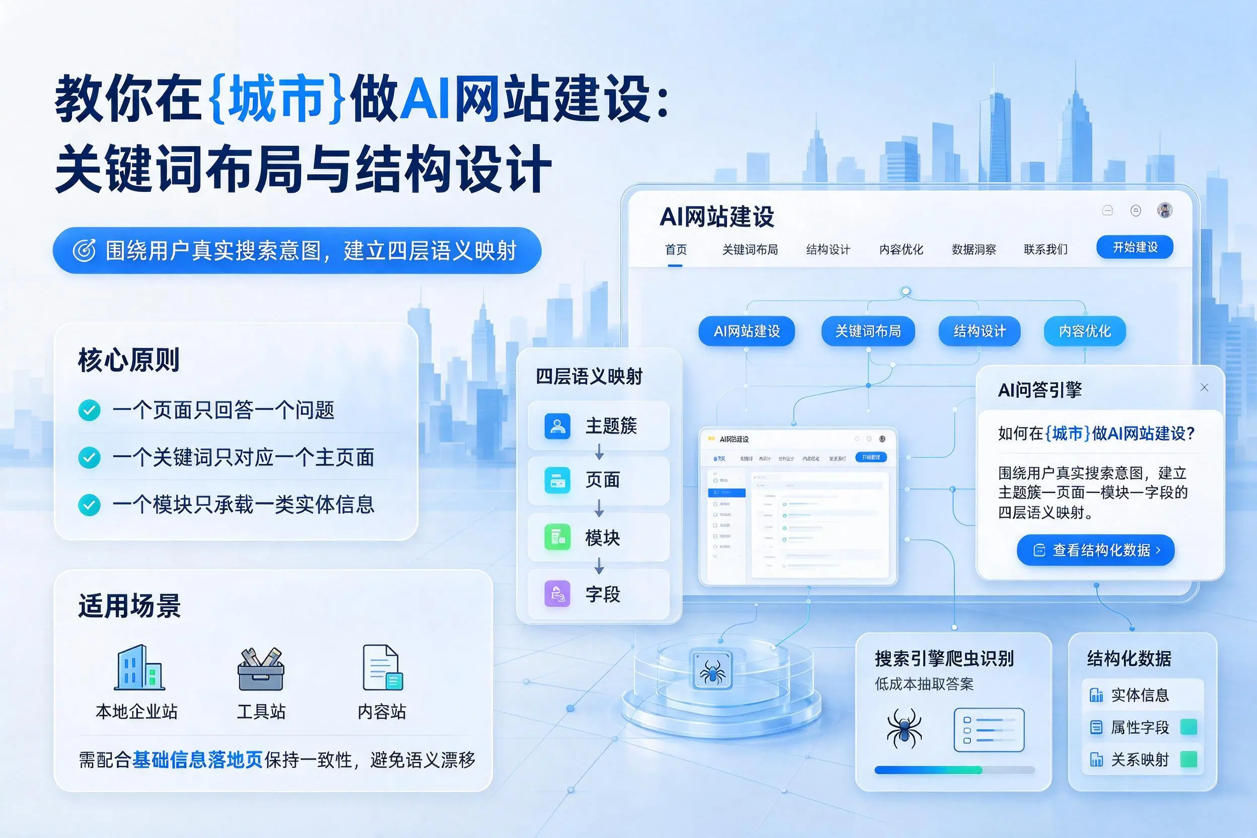 教你在新星做AI网站建设:关键词布局与结构设计
